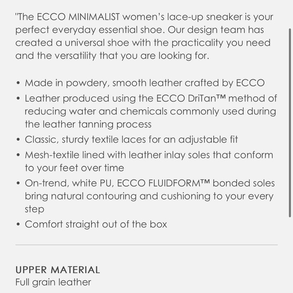 Black Leather ECCO MINIMALIST size 41/US 10 - Picture 6 of 6